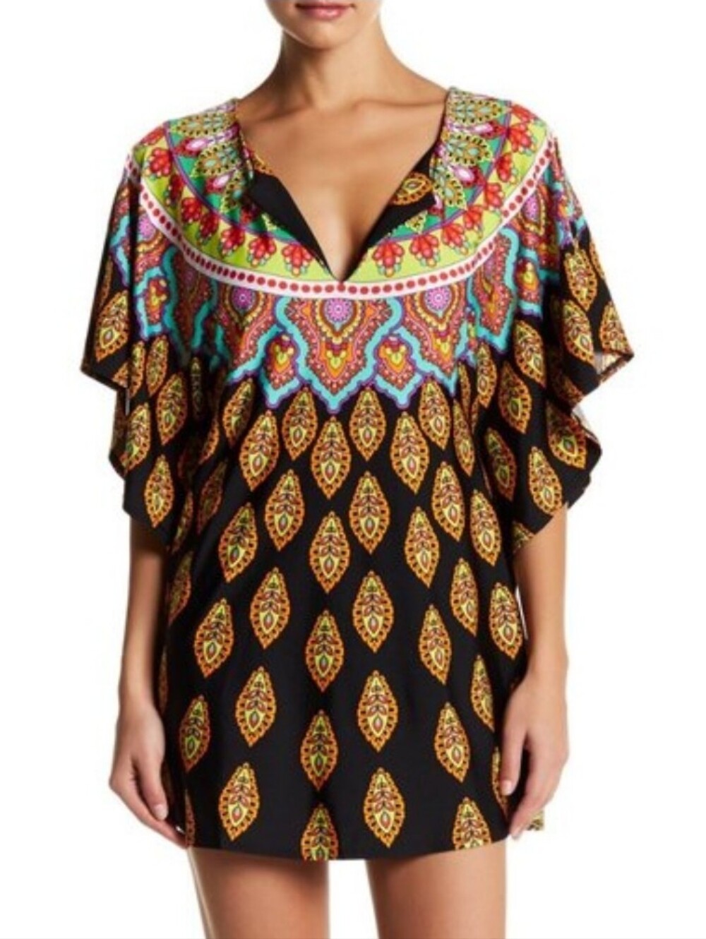 TRINA TURK Moroccan Medallion Tunic Swimsuit Cover-up